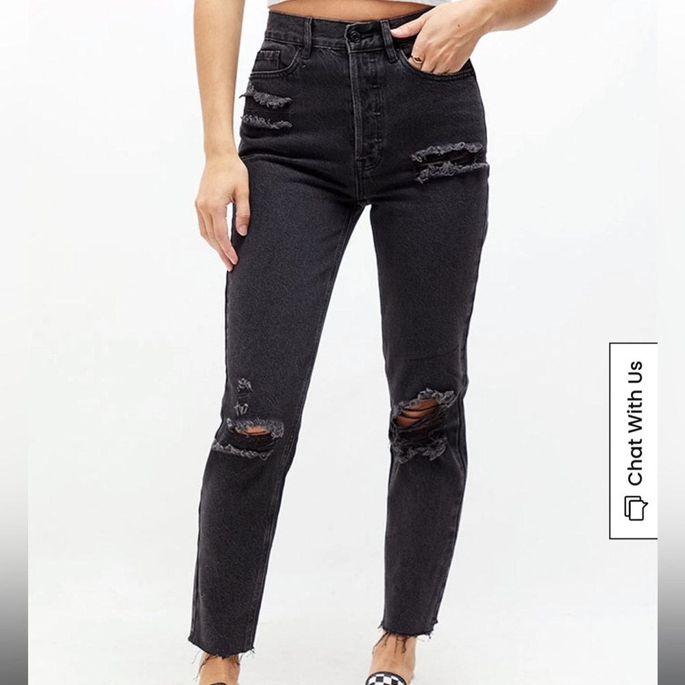 PacSun Eco Distressed Ultra High Waisted Slim Fit Jeans Size 24
